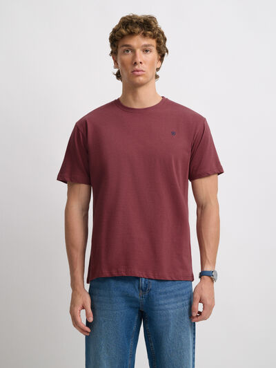 CAMISETA BASICA BURDEOS