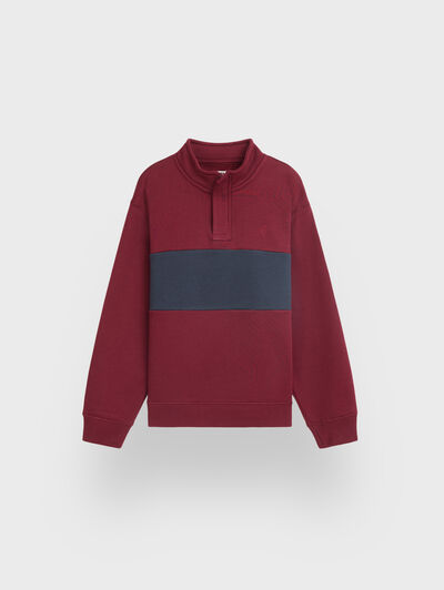 SUDADERA BRAXTON KIDS BURDEOS