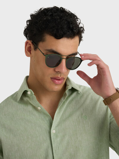 CAMISA LINO ALEX VERDE