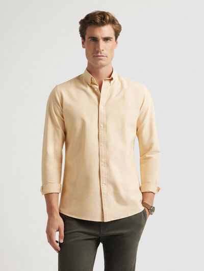 CAMISA OXFORD SOLID AMARILLO