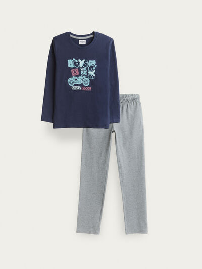 PIJAMA BOYS KIDS AZUL MARINO