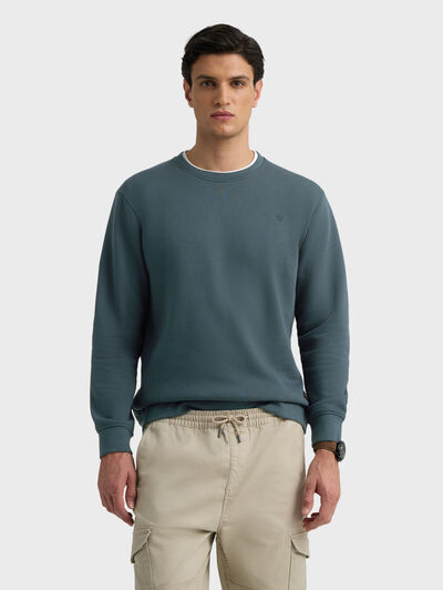 SUDADERA BASICA AZUL