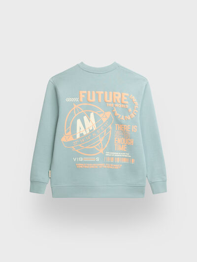SUDADERA FUTURE KIDS VERDE