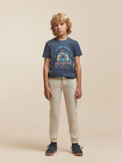 CAMISETA SCOOTER KIDS AZUL MARINO