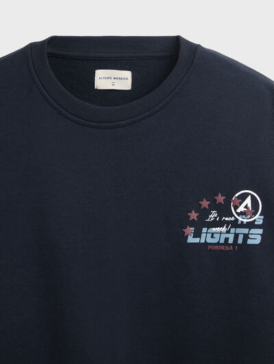 SUDADERA RACE AZUL MARINO