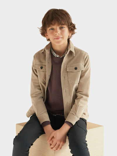 SOBRECAMISA PANA KIDS BEIGE