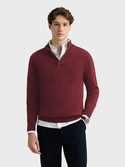 JERSEY BUTTON COLLAR
