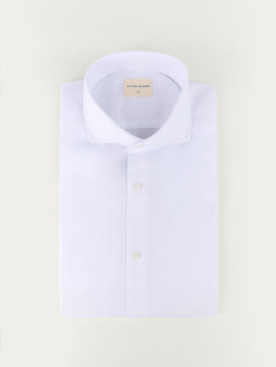 CAMISA VESTIR DOBBY BLANCO