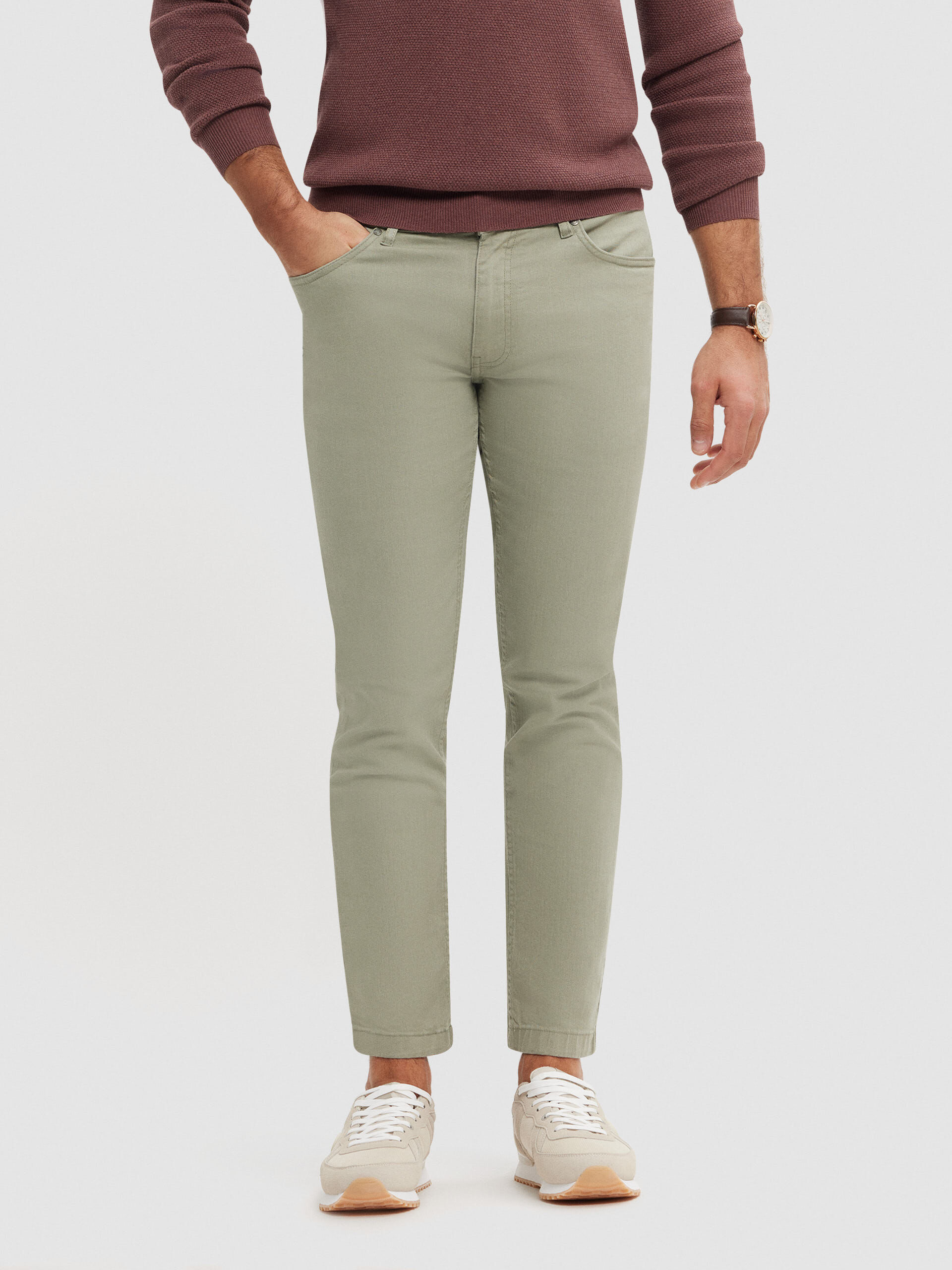 PANTALON TEJANO VERDE