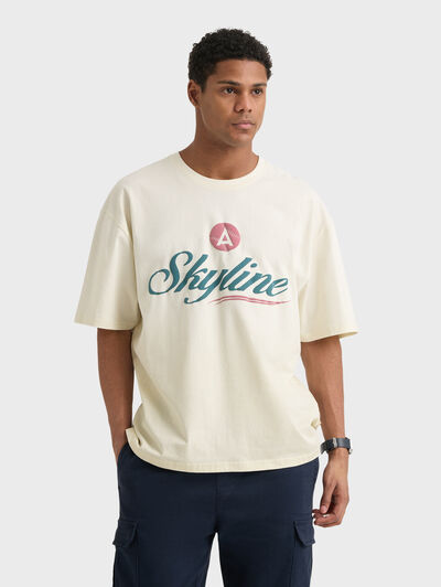 CAMISETA SKYLINE BEIGE