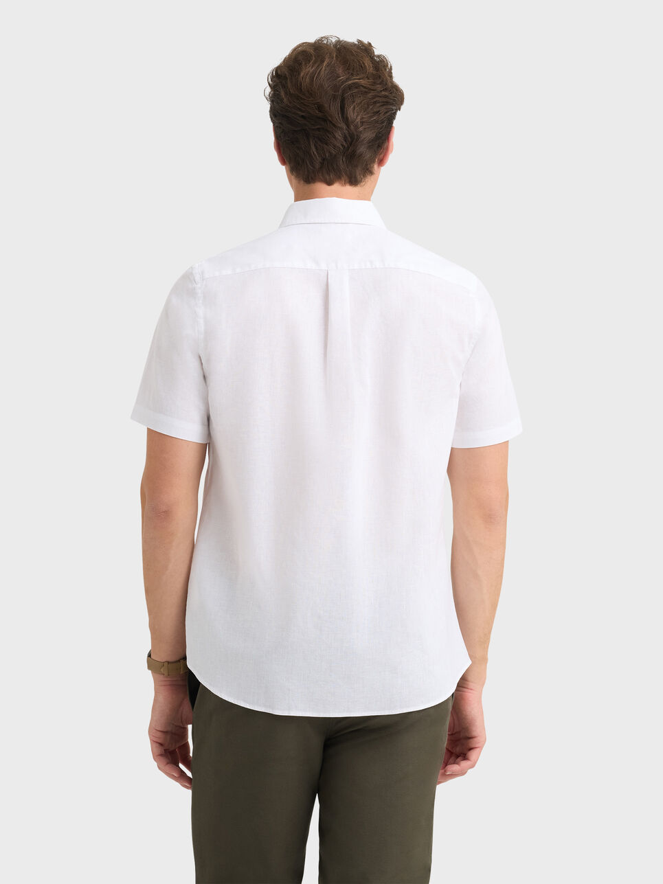 CAMISA LINO M.CORTA