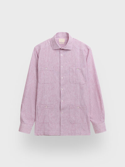 CUBANA LINO MIL RAYAS BURDEOS