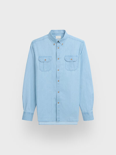 CAMISA DENIM BOLSILLOS