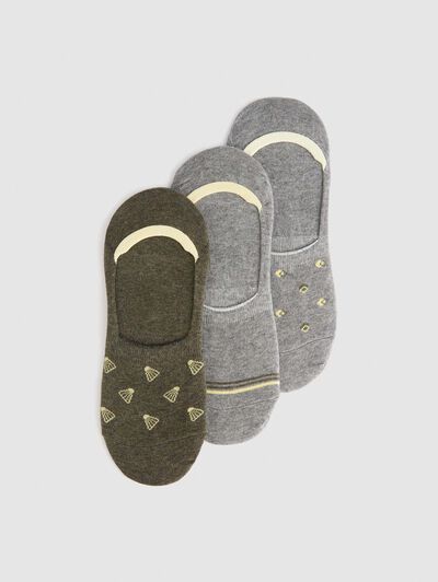 CALCETINES INVISIBLES GRIS