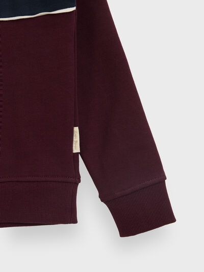 SUDADERA UNIQUE KIDS BURDEOS