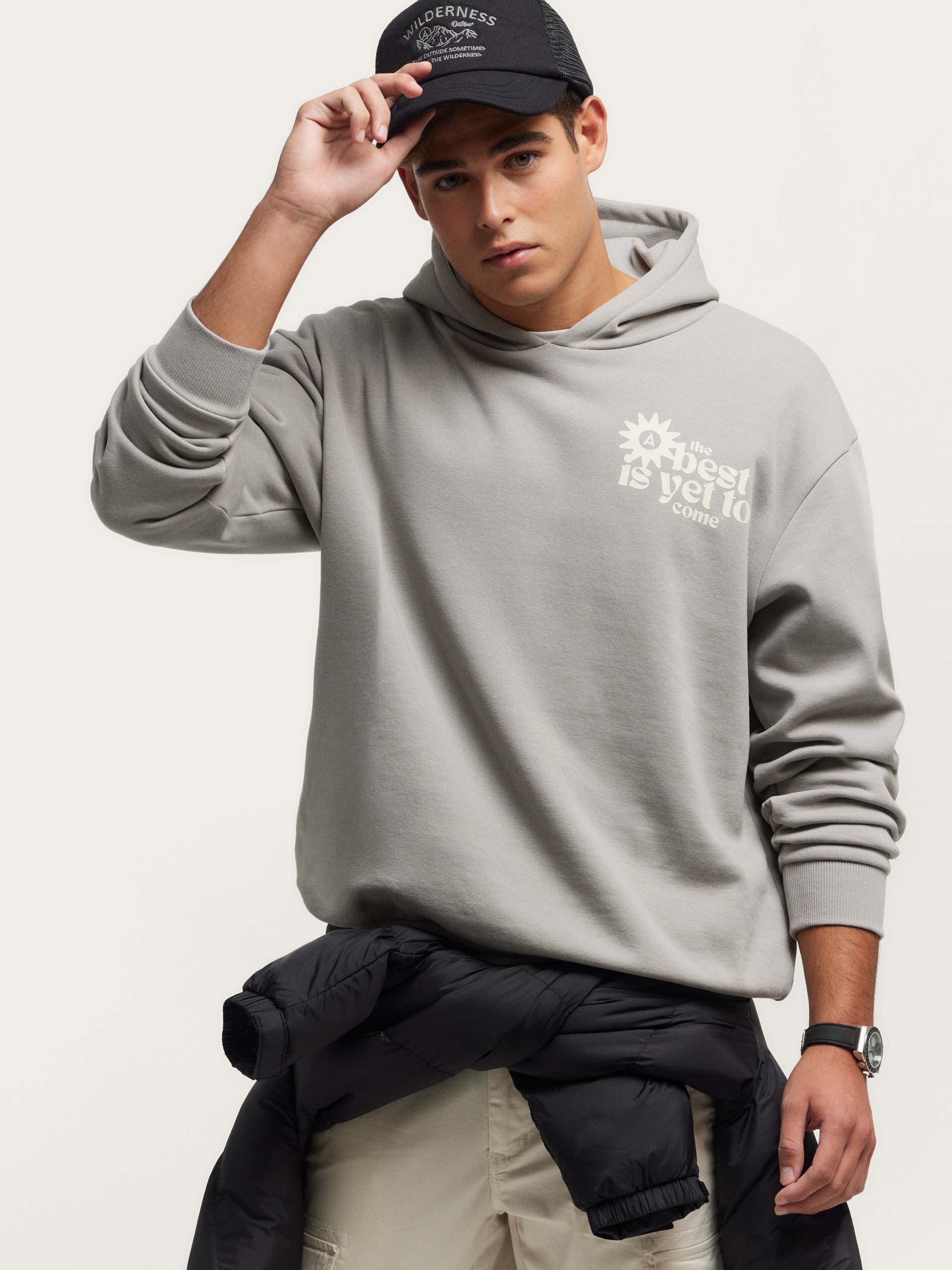 SUDADERA SUNSHINE GRIS