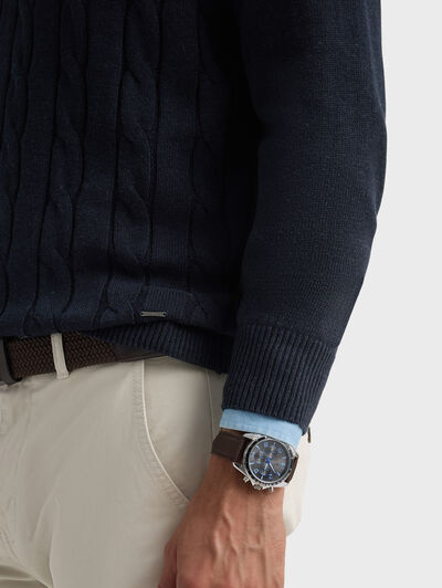 JERSEY CASINO AZUL MARINO