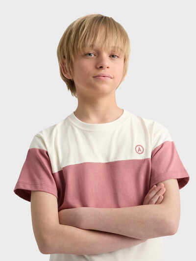 CAMISETA STRIPES KIDS ROSA