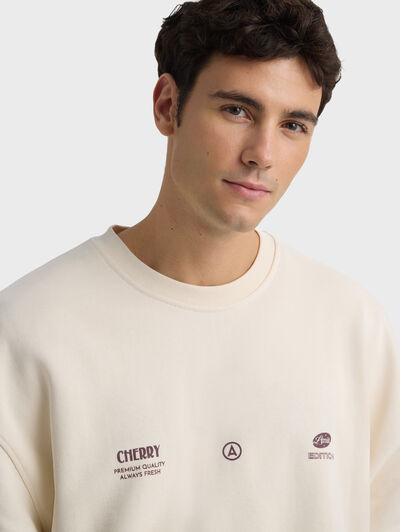 SUDADERA CHERRY CRUDO