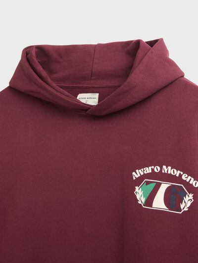 SUDADERA UNIQUE BURDEOS