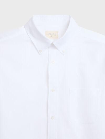CAMISA OXFORD POCKET BLANCO