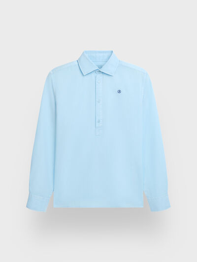 POLERA PANAMA DYE CELESTE