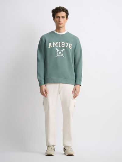 SUDADERA PATCH VERDE