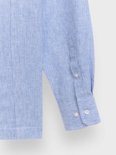 CUBANA LINO MIL RAYAS AZUL MARINO