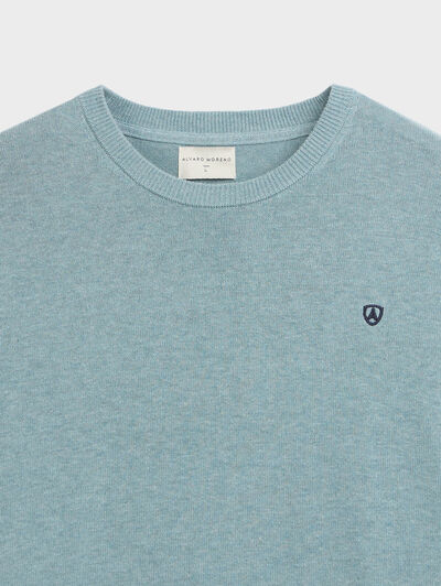JERSEY ROUND NECK TRENDY AZUL