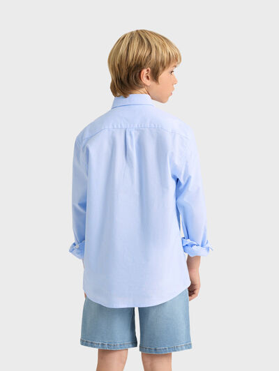 CAMISA OXFORD MIL RAYAS KIDS CELESTE