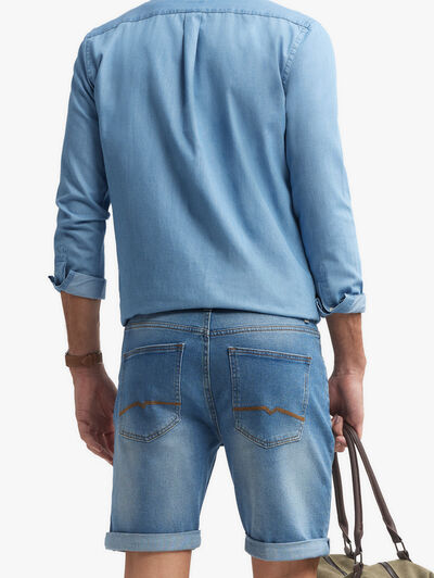 BERMUDA DENIM VUELTA AZUL