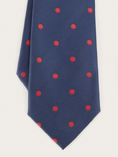 CORBATA JACQUARD MF AZUL MARINO