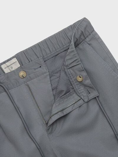 PANTALON LINO AZUL