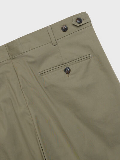 PANTALON DOPPIO COTTON VERDE