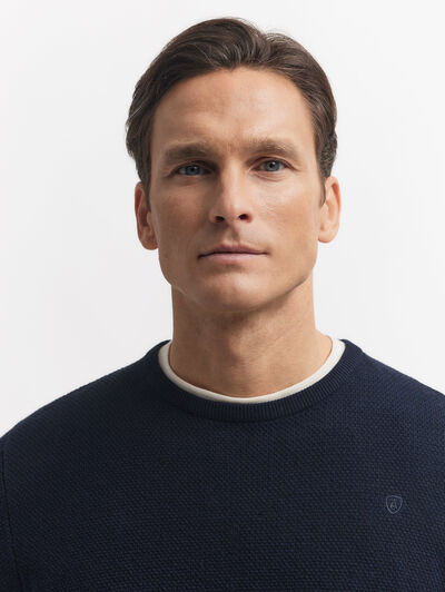 JERSEY ESTRUCTURA AZUL MARINO