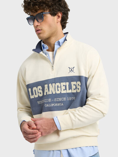 SUDADERA CALIFORNIA BEIGE