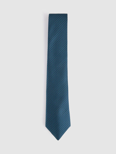 CORBATA JACQUARD MF AZUL MARINO
