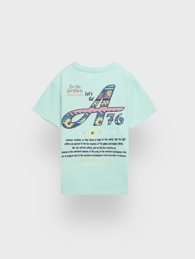 CAMISETA MASAI KIDS VERDE AGUA