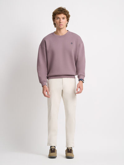 SUDADERA BASICA OVERSIZE ROSA