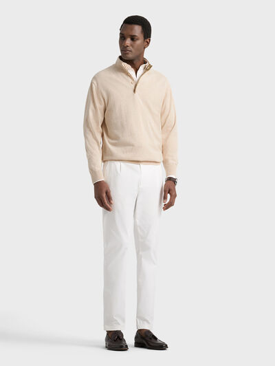 JERSEY BUTTON COLLAR CRUDO