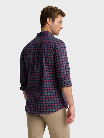 CAMISA TARTAN CHECKS AZUL MARINO