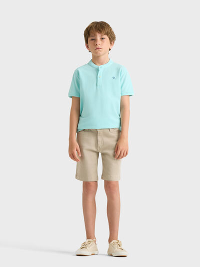 POLO MAO KIDS VERDE AGUA