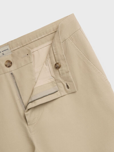 PANTALON OBLIQUE BEIGE