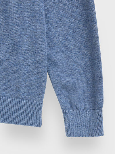 JERSEY V-NECK KIDS AZUL