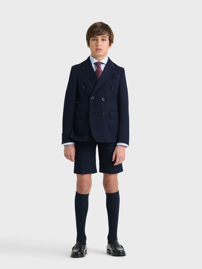 BLAZER CRUZADO KIDS AZUL MARINO