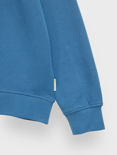 SUDADERA BASICA CELESTE