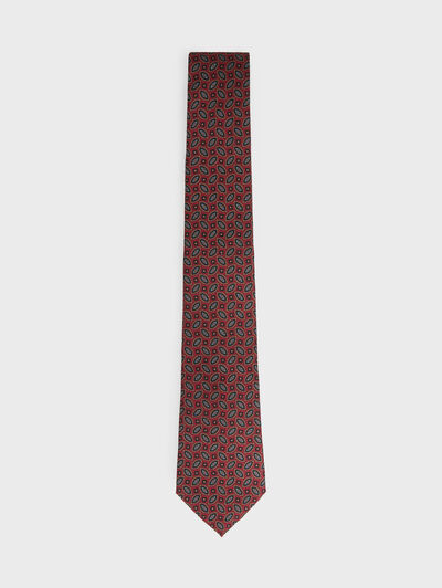 CORBATA PRINTED BURDEOS