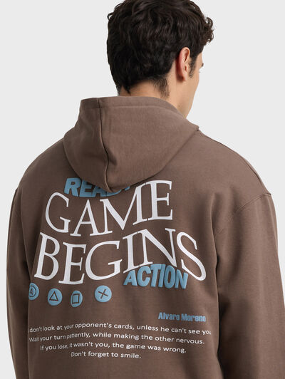 SUDADERA ACTION MARRÓN