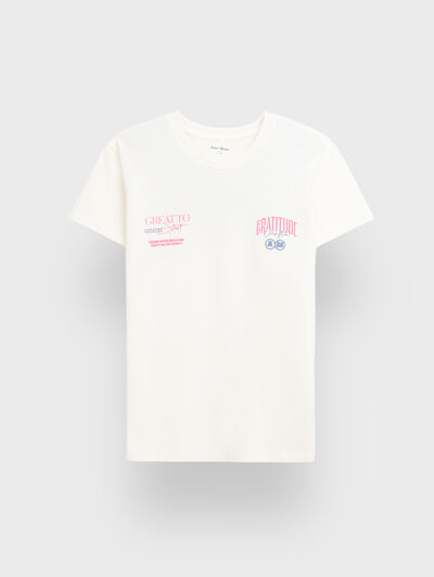 CAMISETA GRATITUDE KIDS BLANCO