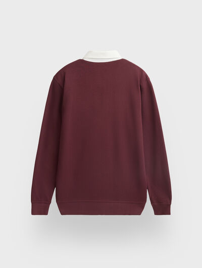 SUDADERA POLO AM1976 BURDEOS